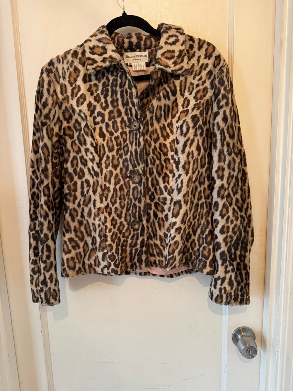 Laura Berman Faux Fur Leopard Coat
